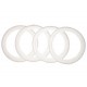 Set de 4 flancs blanc pour pneu 14"