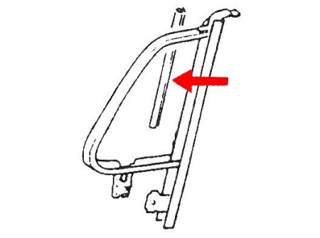 Caoutchoucs de déflecteur verticaux