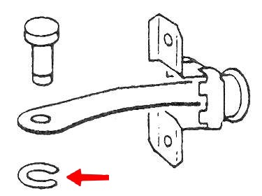 Clip d'axe d'arrêt de porte (Origine)