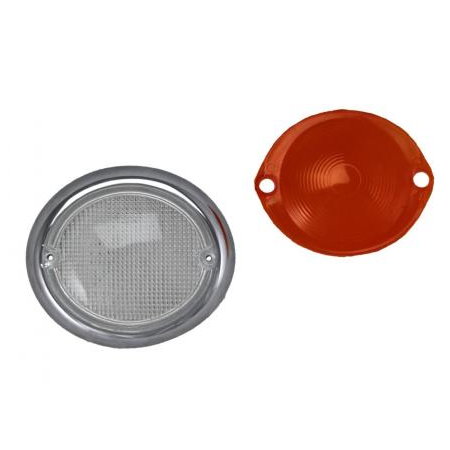 Verre clignotant droite Type2 63-67 clair/orange