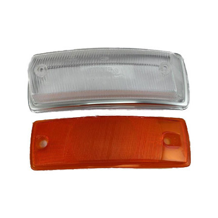 Verre clignotant gauche Type2 67-72 clair/orange avec homologation E