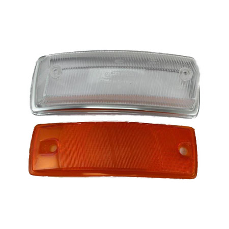 Verre clignotant droite Type2 67-72 clair/orange avec homologation E