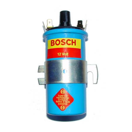 BOBINE BLEUE D'ALLUMAGE 12 V BOSCH  isolation en bakélite