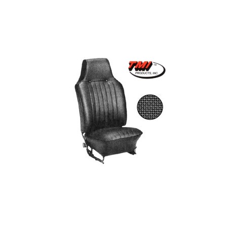 KIT HOUSSES DE SIEGES NOIR CABRIOLET Type1 68-69avec appuis tête (Basket 01 )