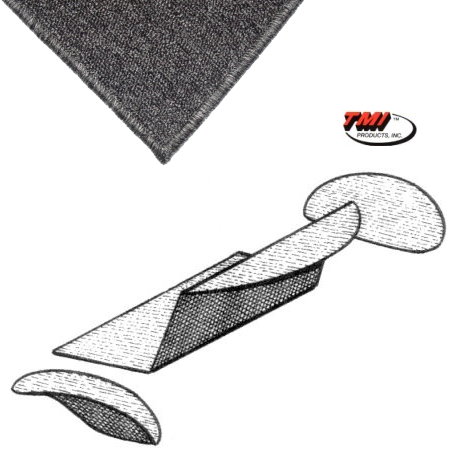 Kit moquette de coffre arrière grise  65-72