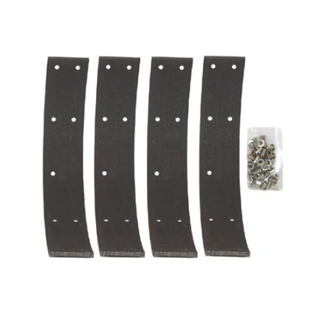 SET DE 4 BANDES DE FREINS A RIVETER VENDUES AVEC RIVETS  47-53