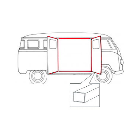 Joints pour portes latérales gauche/droite (Qualité supérieure)