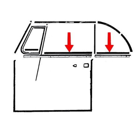 Lèche-vitre intérieur avant/arrière gauche/droit (Qualité allemande)