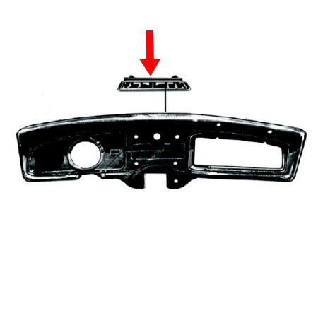 grille de ventilation de pare brise centrale tous modèles 8/67-