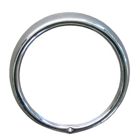 cercle de phare avant 68- 1trou chrome