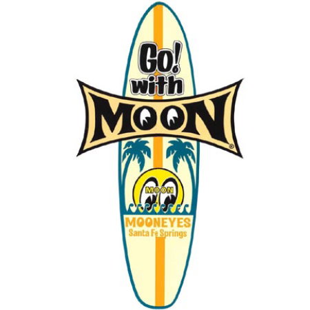 Autocollant "MOON SURFBOARD" (225x126mm)