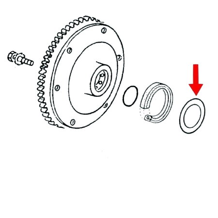 Rondelle de jeu axial T4 0,30mm