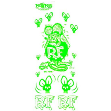 set de stickers RAT FINK "BLANC"