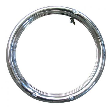 cercle de phare avant 68- 3 trou chrome Q+