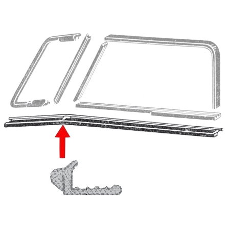 Joint sous cade de vitre T2  67 par paire