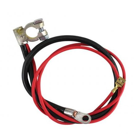 Câble positif de batterie, noir 540 mm, rouge 980 mm  Type 2 08/71-07/79