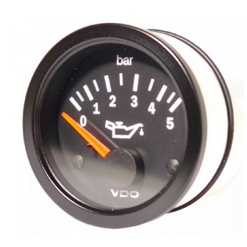 manomètre de pression d'huile 0-5 bars diam 52mm VDO